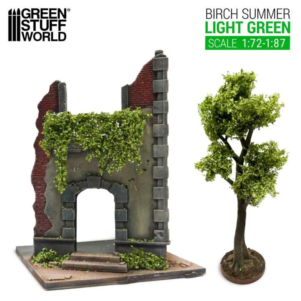 Dekorace Green Stuff World: Ivy Foliage - Light Green Birch - Small