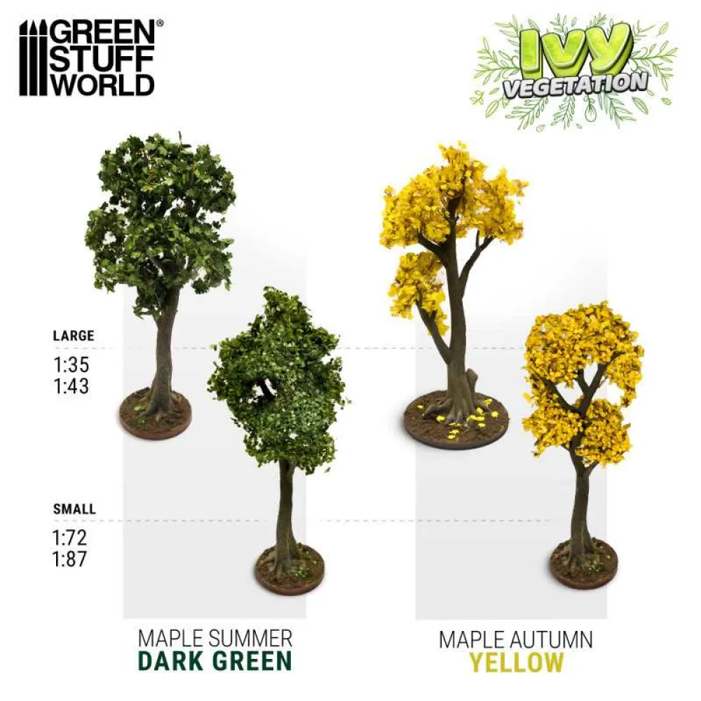 Dekorace Green Stuff World: Ivy Foliage - Yellow Maple - Small