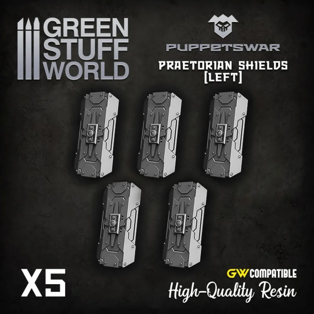 Dekorace Green Stuff World: Praetorian Shields, 5 ks