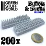 Dekorace Green Stuff World: Resin Bullets and Shells, 200 ks