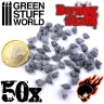Dekorace Green Stuff World: Resin Burning Skulls