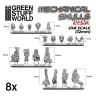 Dekorace Green Stuff World: Resin Mechanical Skulls