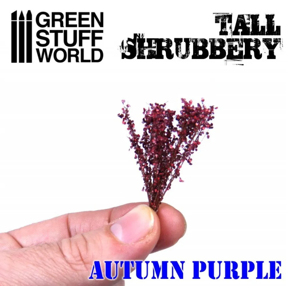 Dekorace Green Stuff World - Tall Shrubbery: Autumn Purple