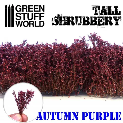 Dekorace Green Stuff World - Tall Shrubbery: Autumn Purple