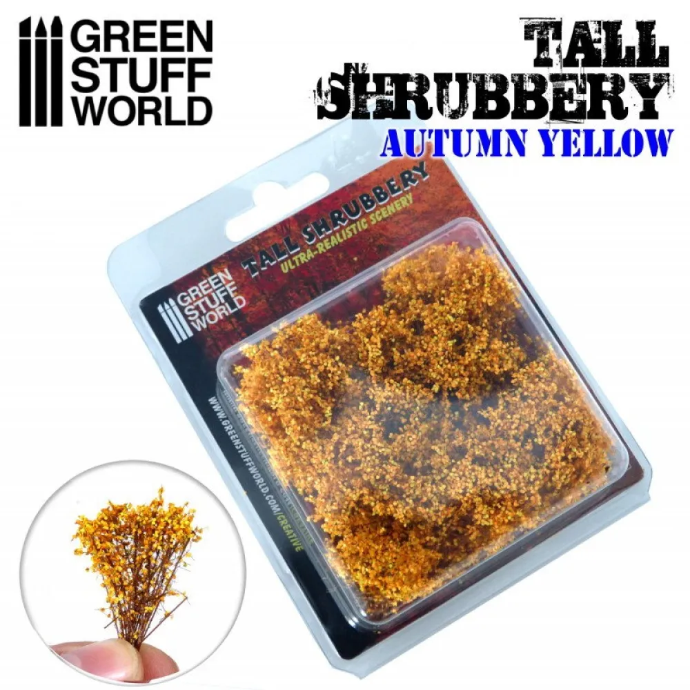 Dekorace Green Stuff World - Tall Shrubbery: Autumn Yellow