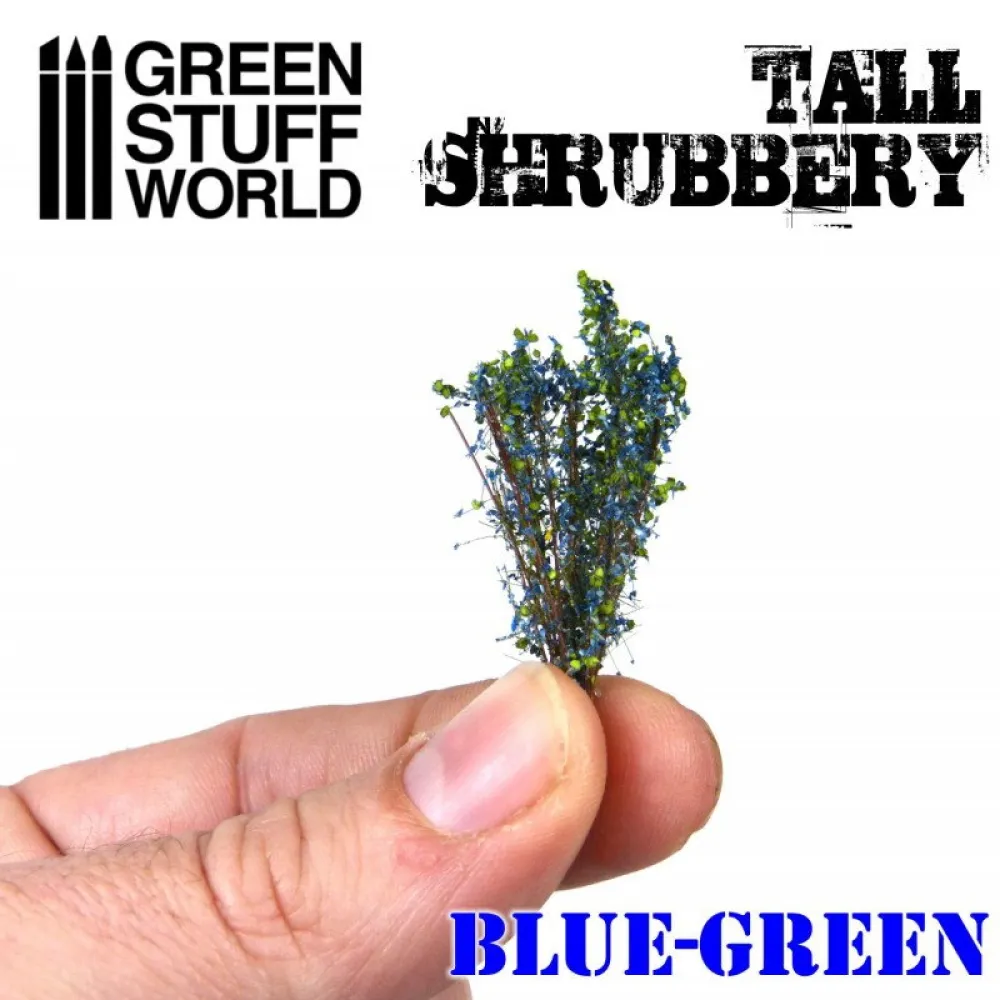 Dekorace Green Stuff World - Tall Shrubbery: Blue Green