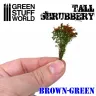 Dekorace Green Stuff World - Tall Shrubbery: Brown Green