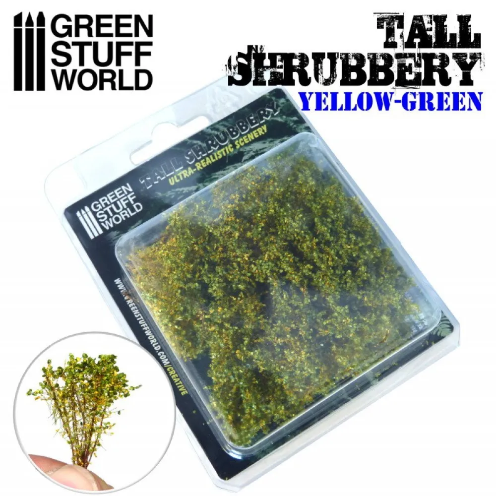 Dekorace Green Stuff World - Tall Shrubbery: Yellow Green