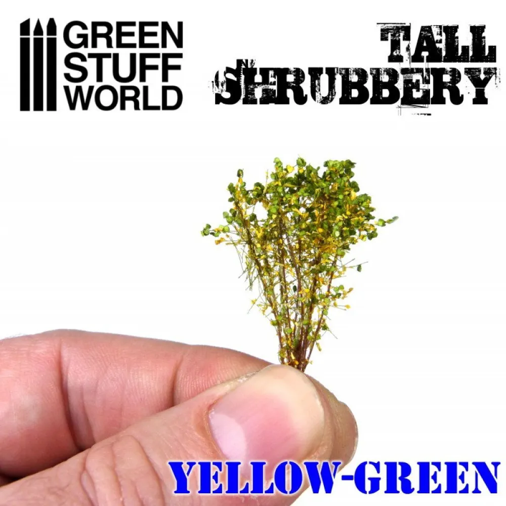 Dekorace Green Stuff World - Tall Shrubbery: Yellow Green