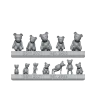 Dekorace Green Stuff World: Teddy Bear, 12 ks