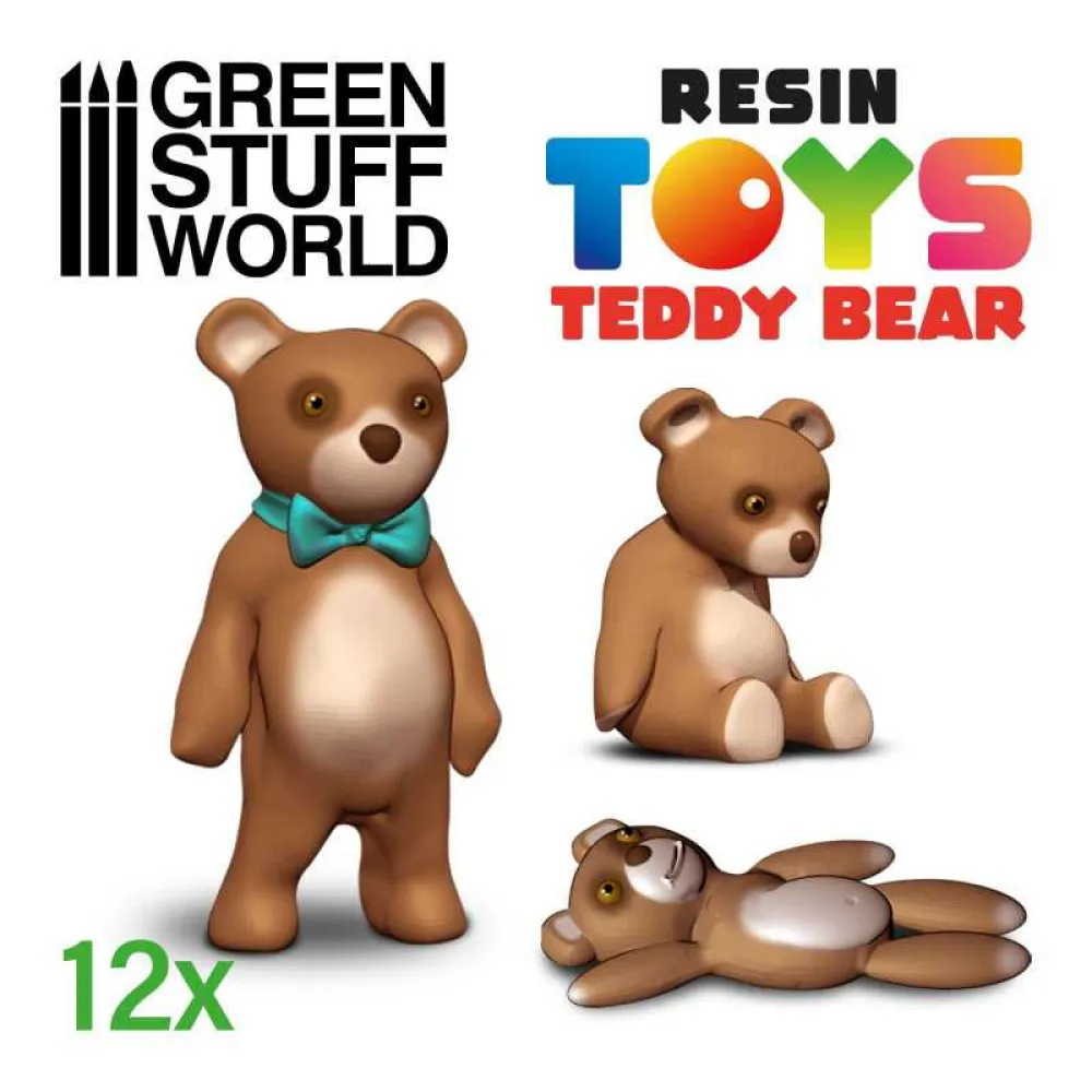 Dekorace Green Stuff World: Teddy Bear, 12 ks