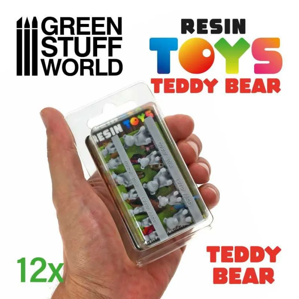 Dekorace Green Stuff World: Teddy Bear, 12 ks
