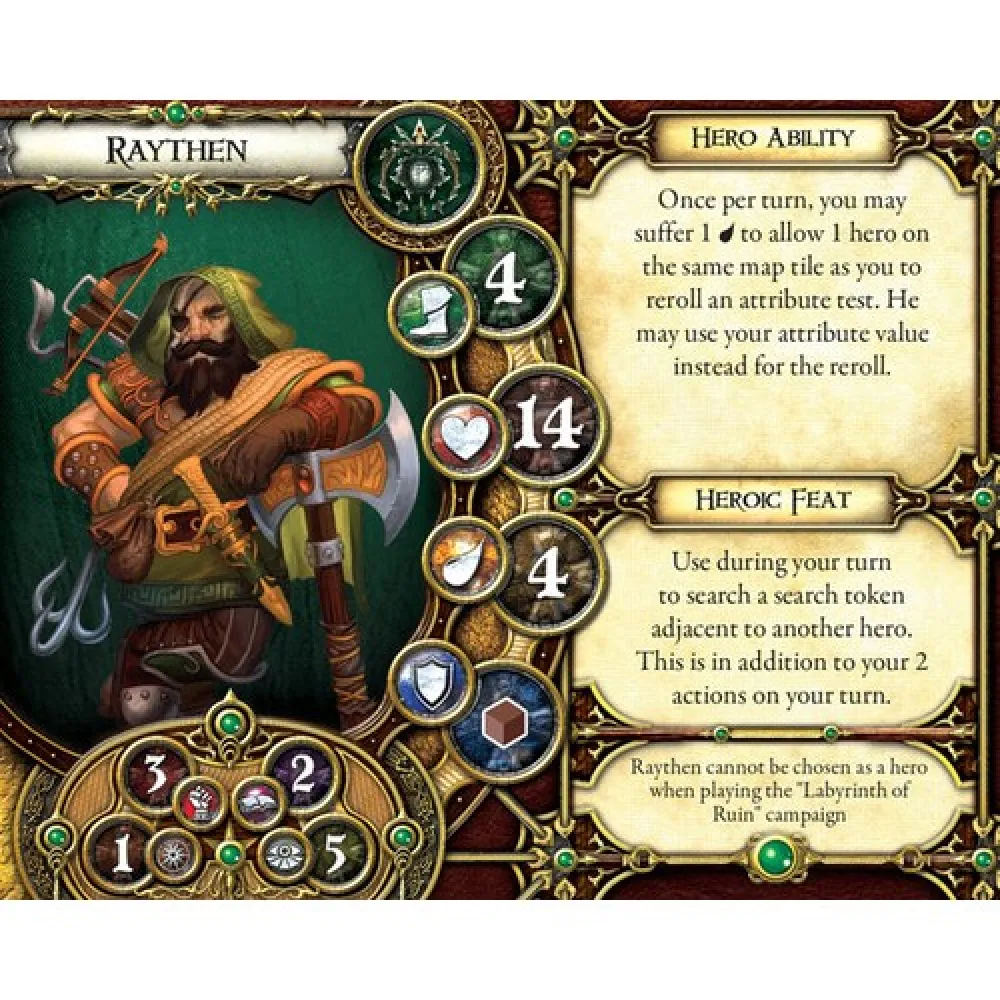 Descent Second Edition Lieutenant Pack: Raythen