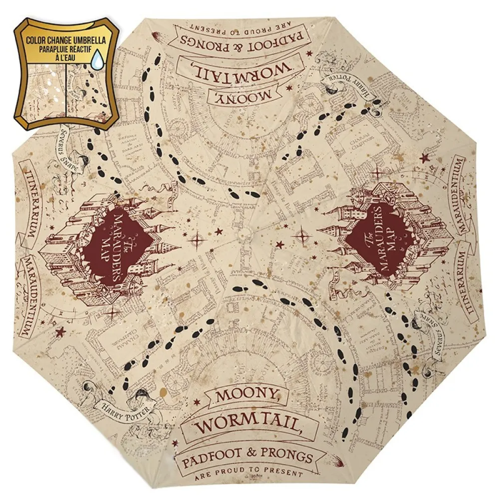 Dáždnik Harry Potter - Záškodnícka mapa, meniaci sa