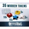 Detective: A Modern Crime Board Game - Wooden Tokens