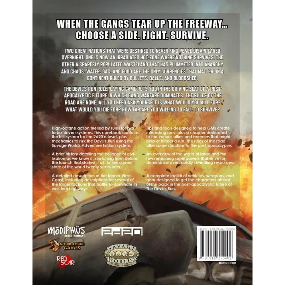 Devil's Run RPG Corebook