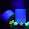 Dice cup with UV light
