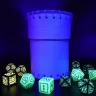 Dice cup with UV light