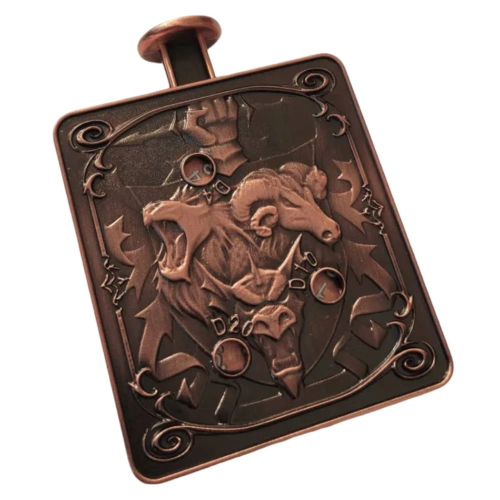 Dice spinner - Griffin, bronze