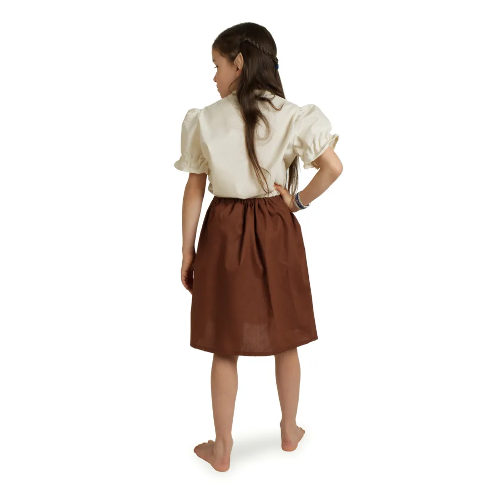 Girls' Hobbit Skirt, brown