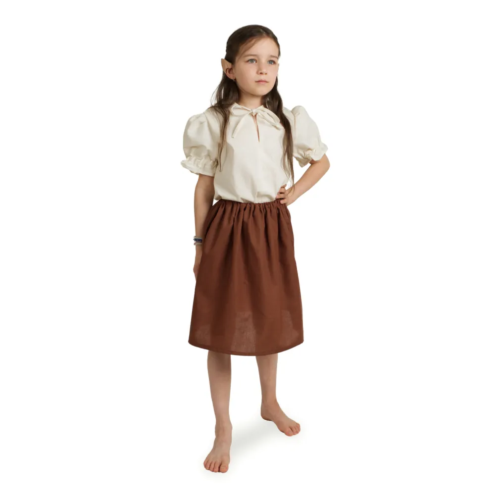 Girls' Hobbit Skirt, brown