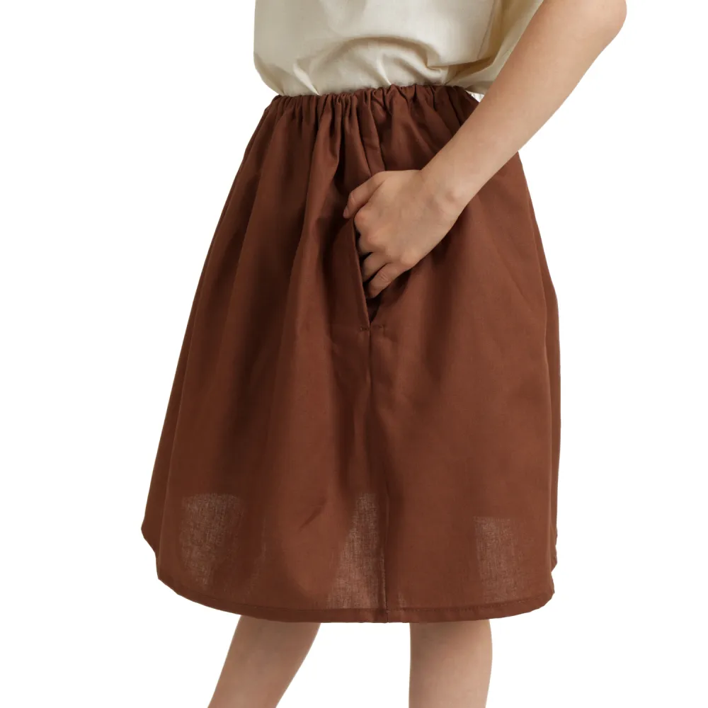 Girls' Hobbit Skirt, brown