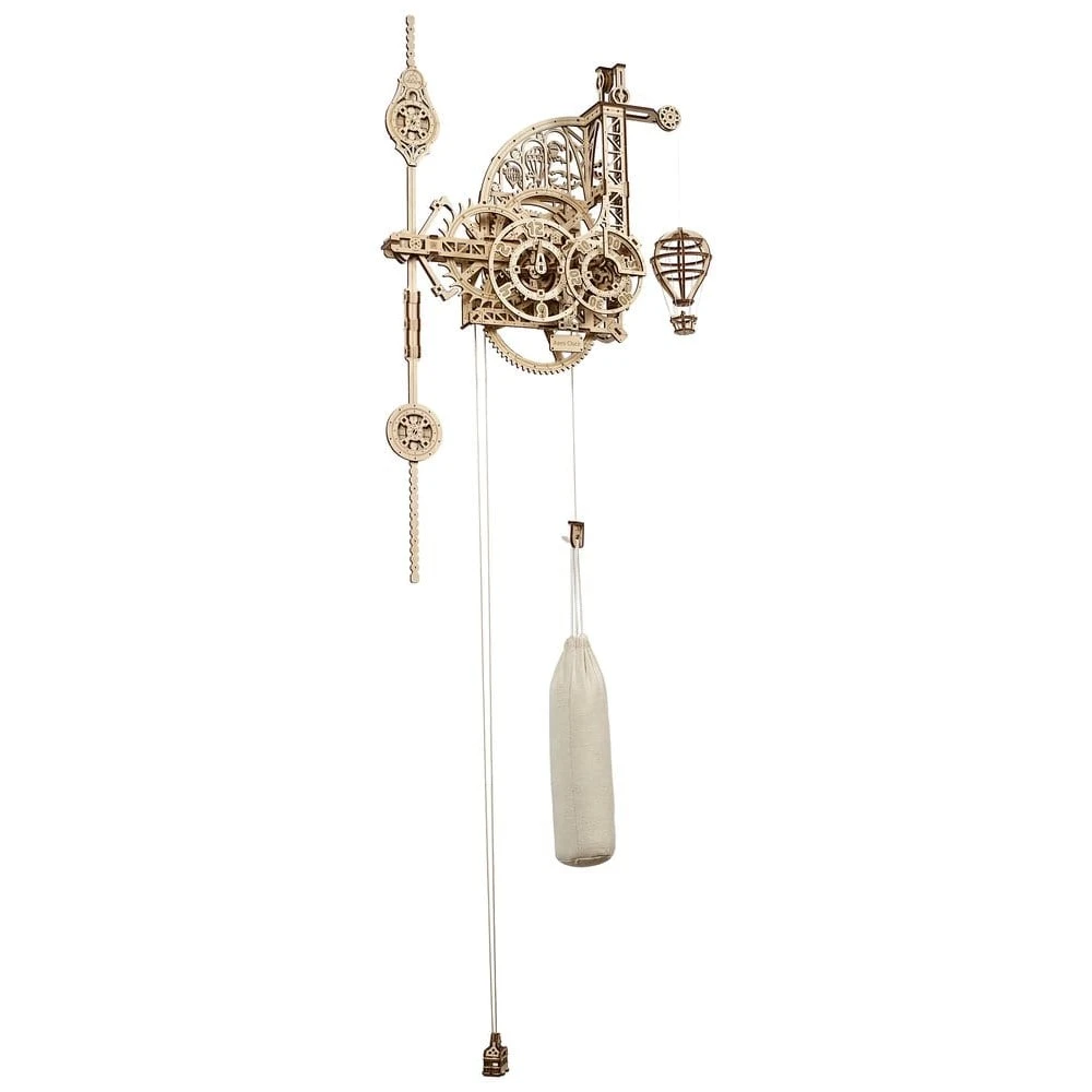 Ugears 3D Mechanical Wooden Model: Aero Clock Wall Clock