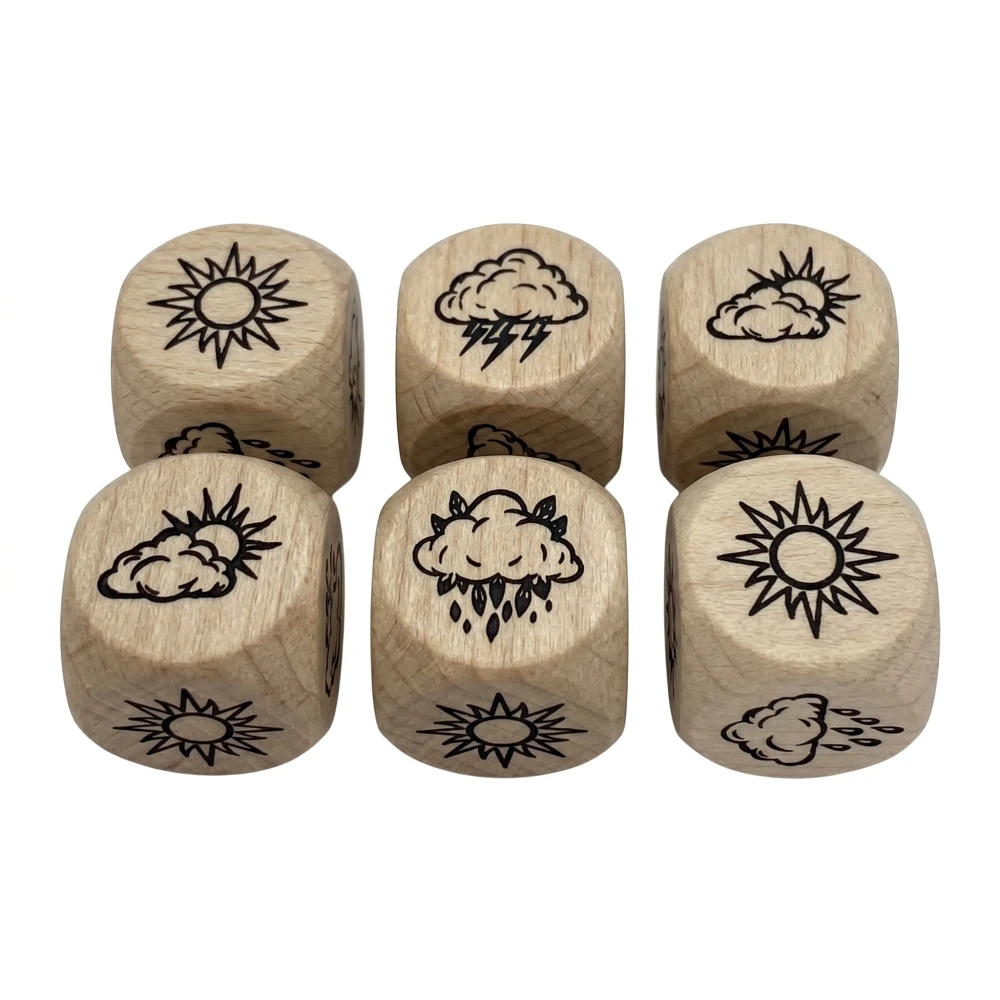 Wooden Weather Generator Die