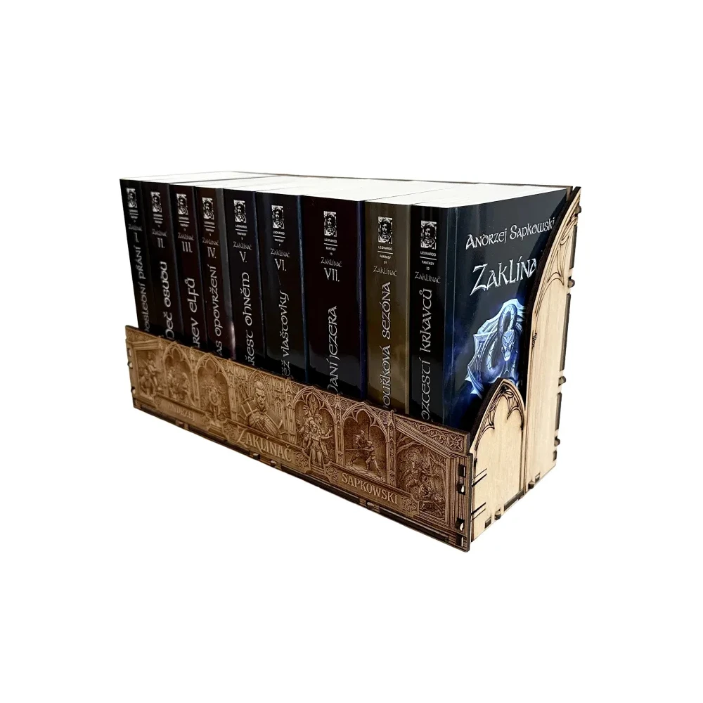 Holzbox für Bücher – Witcher Taschenbuch-Komplettset (9 Bände) – Tempel