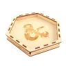 Wooden Dice Tray - Dragon
