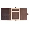 Wooden Dice Tray in a Leather Case