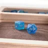 Wooden Dice Tray in a Leather Case