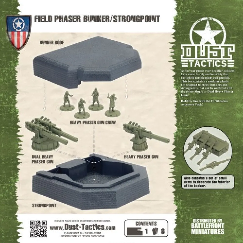 Dust Tactics: Allied Fortification - Field Phaser Bunker/Strongpoint