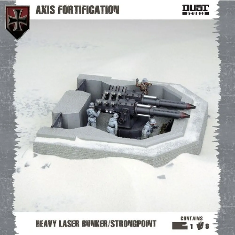 Dust Tactics: Axis Fortification - Heavy Laser Bunker/Strongpoint