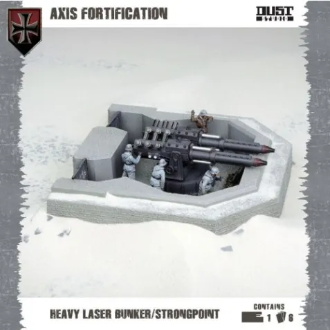 Dust Tactics: Axis Fortification - Heavy Laser Bunker/Strongpoint