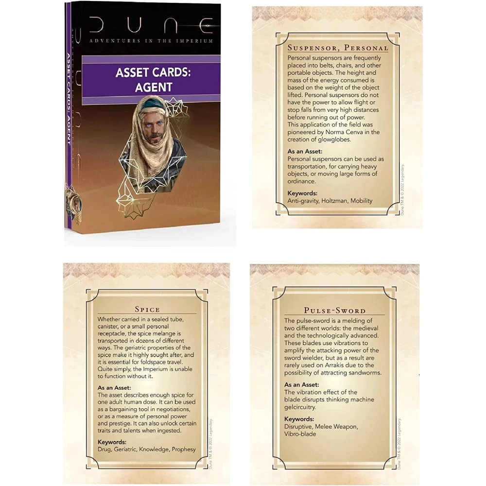 Dune RPG: Asset Cards - Agent