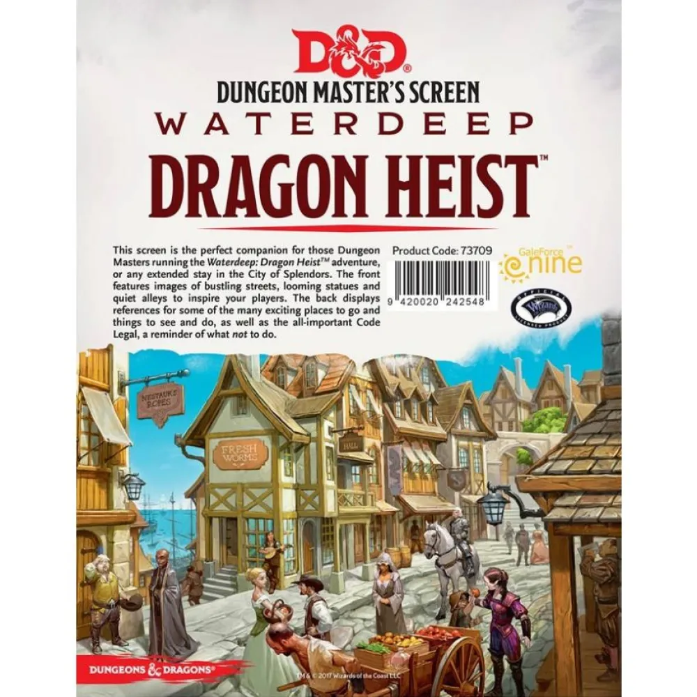 Dungeon and Dragons: Dragon Heist DM Screen