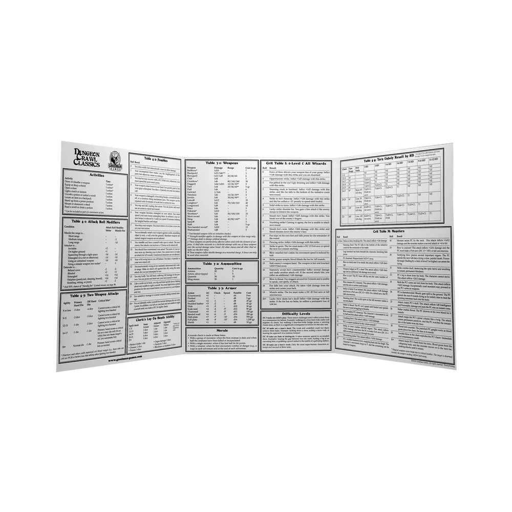 Dungeon Crawl Classics: Judge's Screen