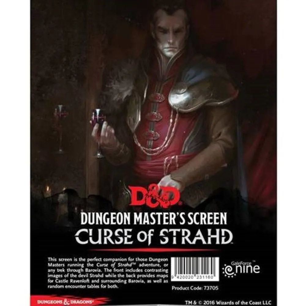 Dungeons and Dragons: Curse of Strahd DM Screen