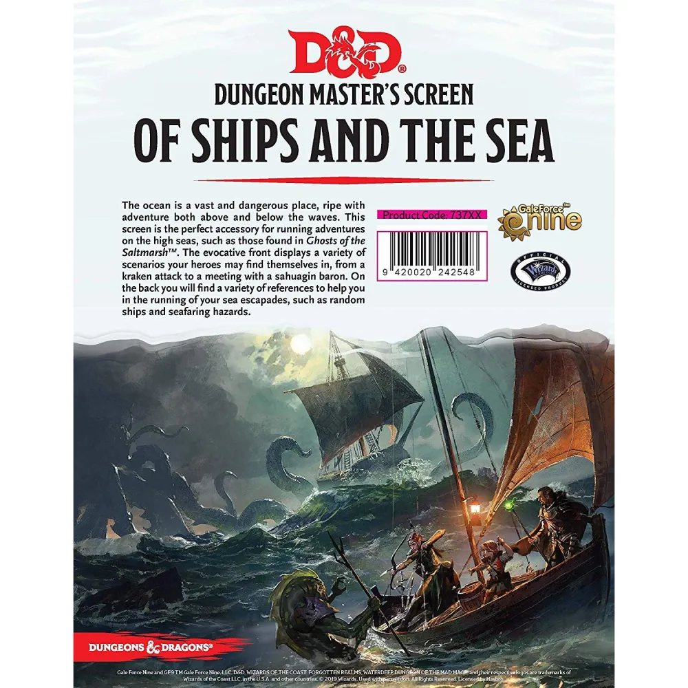 Dungeons and Dragons: Of Ships & The Sea DM Screen