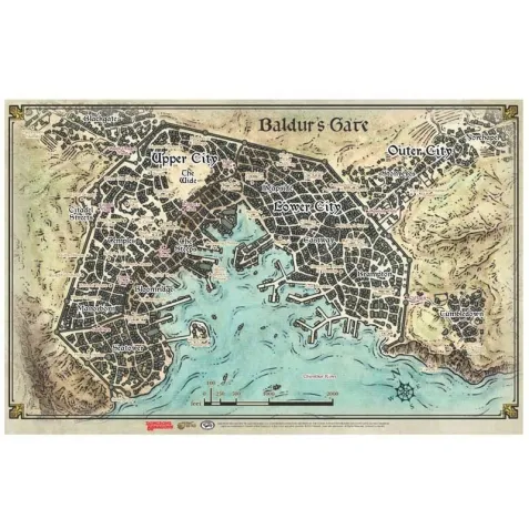 Dungeons & Dragons: Descent Into Avernus - Baldur's Gate Map