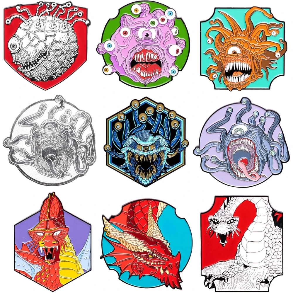 Dungeons & Dragons: Monster Mystery Pins