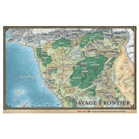Dungeons & Dragons: Savage Frontier Map