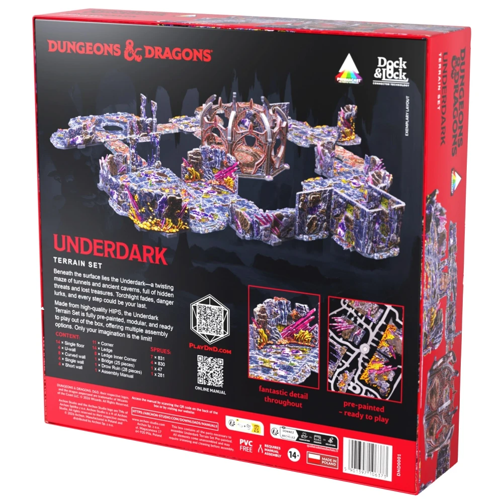 Dungeons & Dragons: Underdark Pre-Painted Terrain Set