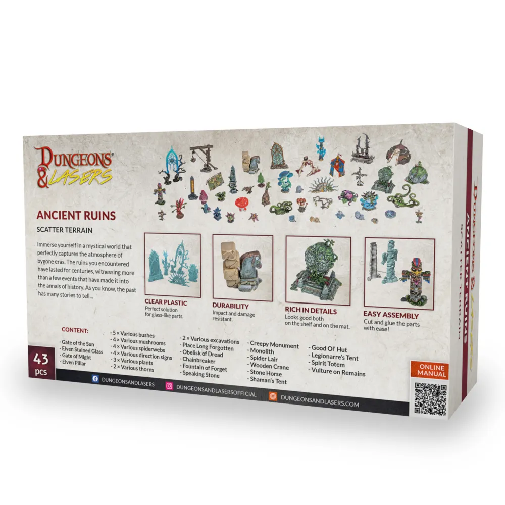 Dungeons & Lasers: Ancient Ruins Scatter Terrain