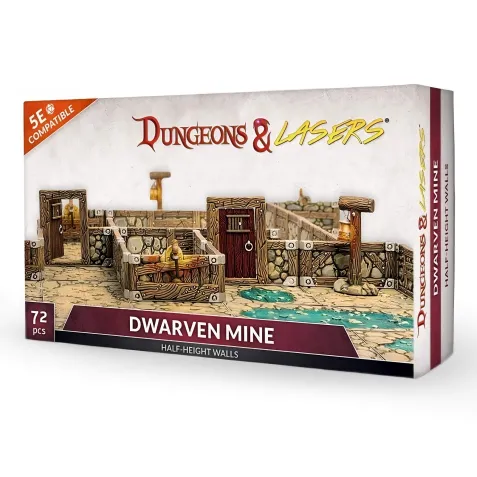 Dungeons & Lasers: Dwarven Mine Half-Height Walls