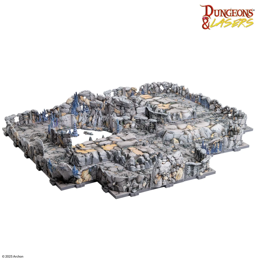 Dungeons & Lasers: Rocky Caves Pre-Painted