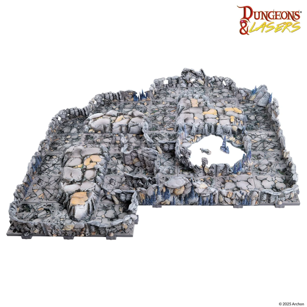 Dungeons & Lasers: Rocky Caves Pre-Painted