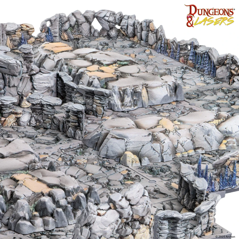 Dungeons & Lasers: Rocky Caves Pre-Painted
