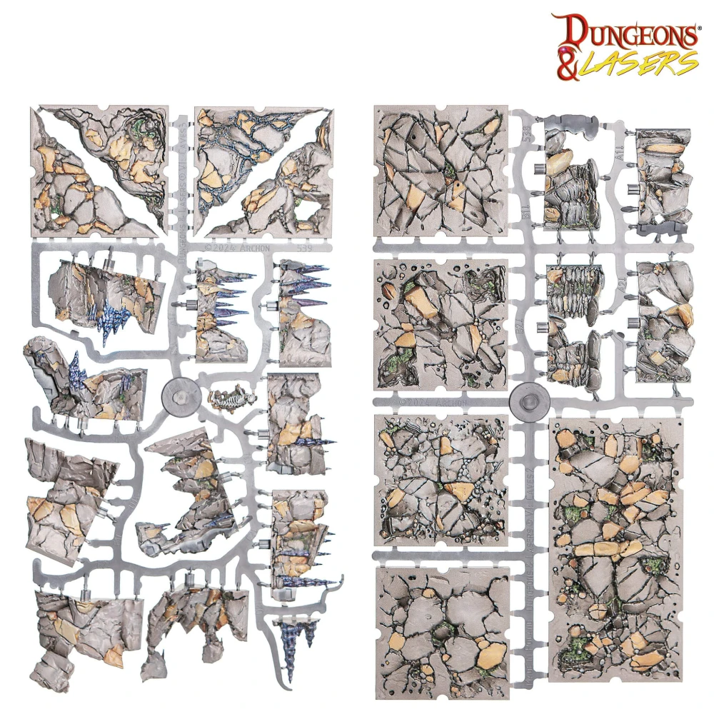 Dungeons & Lasers: Rocky Caves Pre-Painted